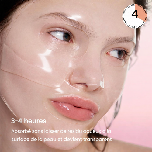 Masque Visage Bio-Collagen Hydrogel – Soin Coréen Raffermissant, Réduction des Pores & Élasticité – Lot de 4 (34 g)