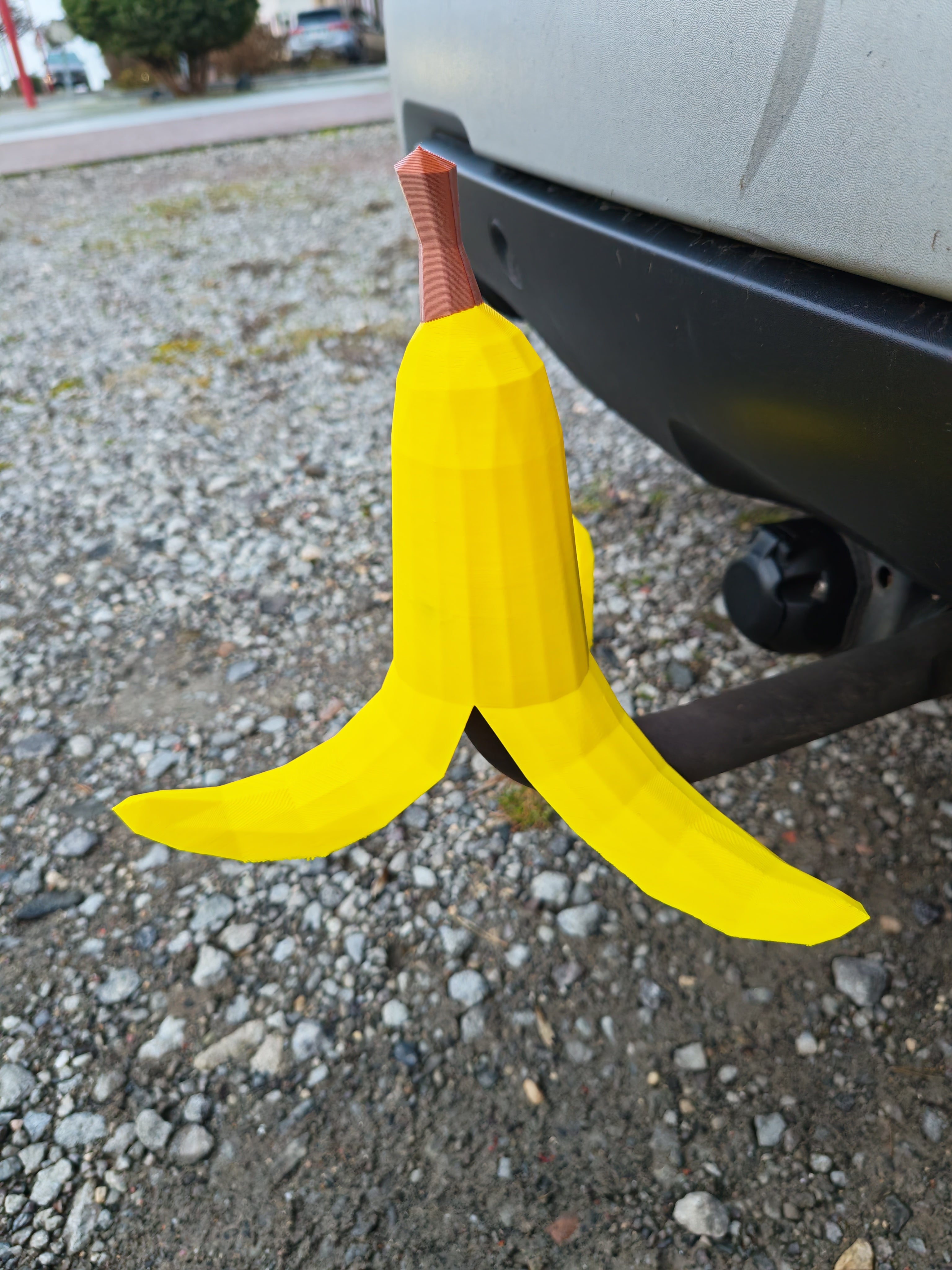 Cache-Attelage Banane Épluchée – Accessoire Voiture Fun & Original – Impression 3D Haute Qualité