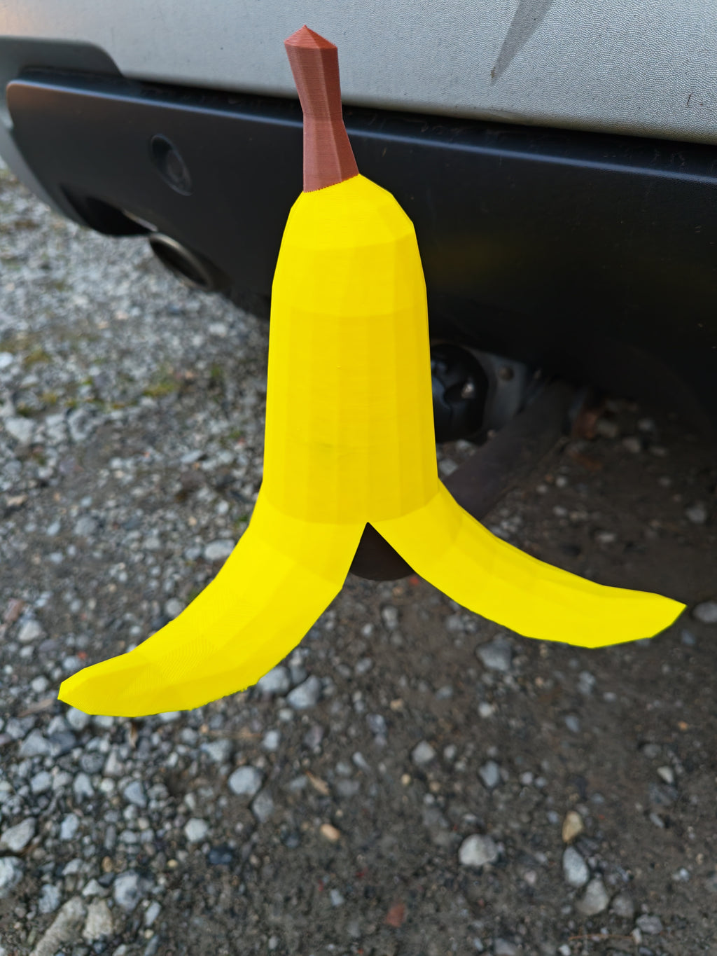 Cache-Attelage Banane Épluchée – Accessoire Voiture Fun & Original – Impression 3D Haute Qualité