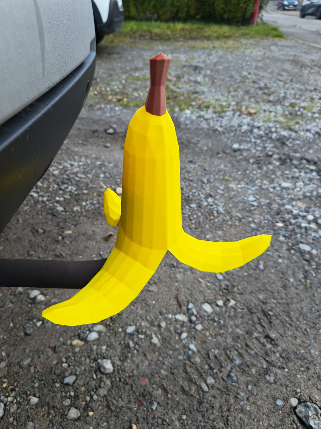 Cache-Attelage Banane Épluchée – Accessoire Voiture Fun & Original – Impression 3D Haute Qualité
